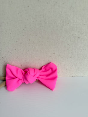 Hot pink baby bow