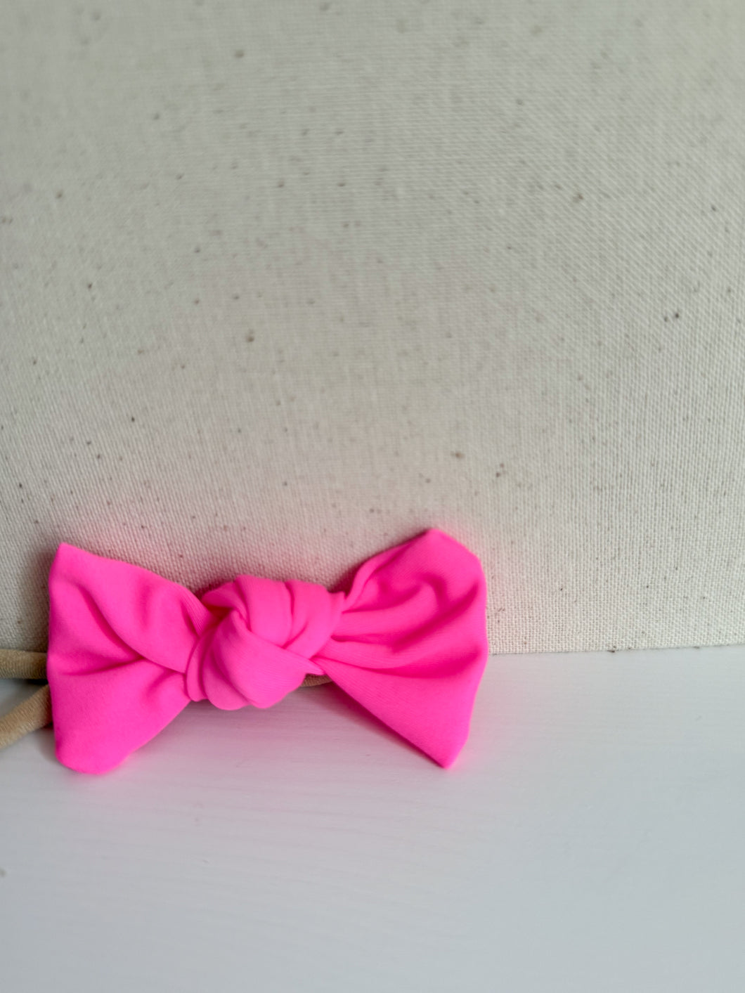 Hot pink baby bow