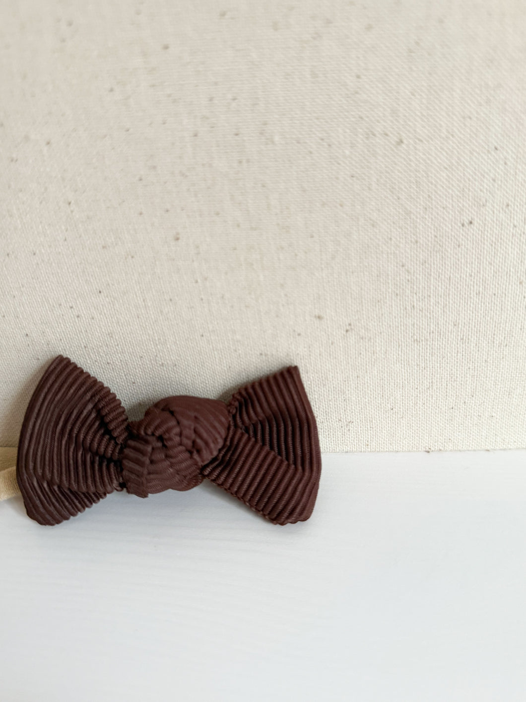 Brown baby bow
