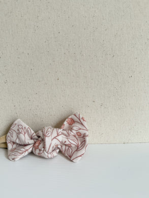 Floral baby bow