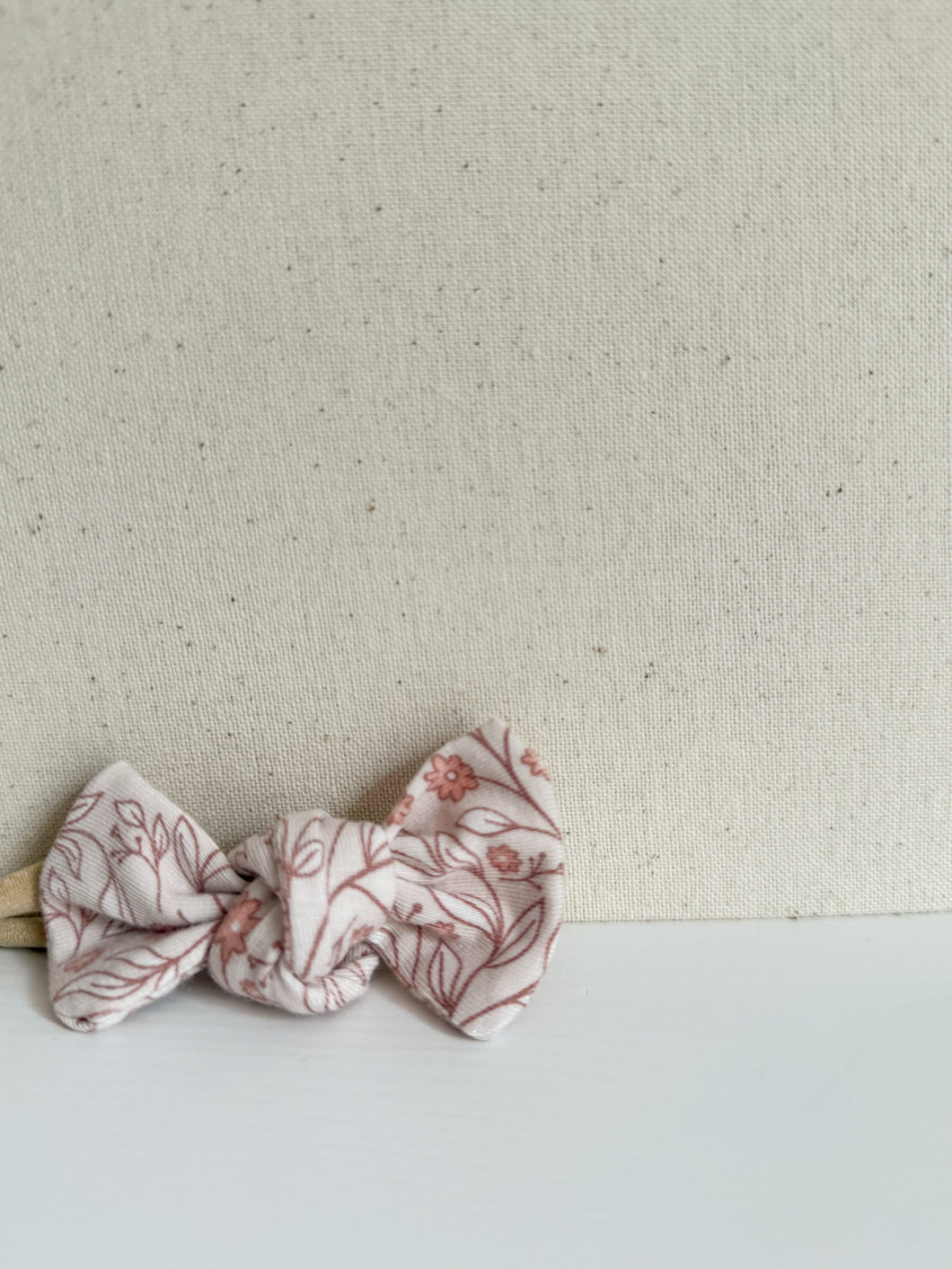 Floral baby bow