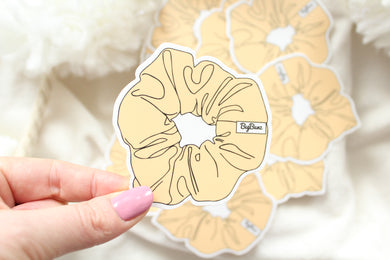 Yellow Scrunchie Sticker